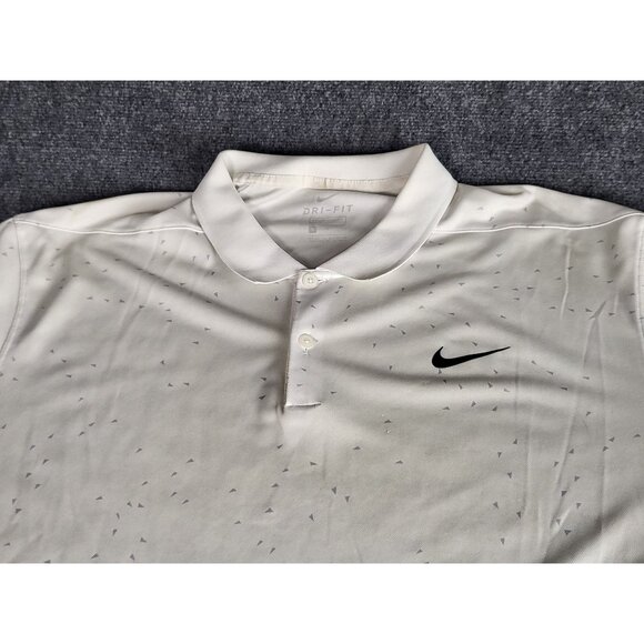 Nike Dri-FIT Victory Printed Polo White CU9841-100 Men's Sz XL Golf Sportswear - Picture 2 of 9